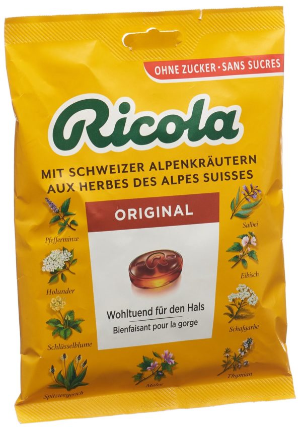 PICFRONT3D RICOLA Original Bonbons oZ m Stevia Btl 125 g
