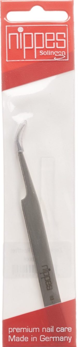 NIPPES Zeckenpinzette 12cm abgewinkelt Inox