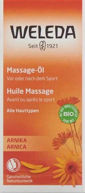 PICFRONT WELEDA Massage-Öl Arnika Glasfl 50 ml