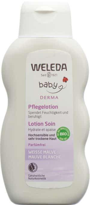 WELEDA BABY DERMA Pflegelotion weisse Malve 200 ml