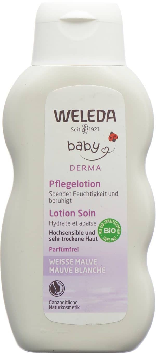 PICFRONT WELEDA BABY DERMA Pflegelotion weisse Malve 200 ml