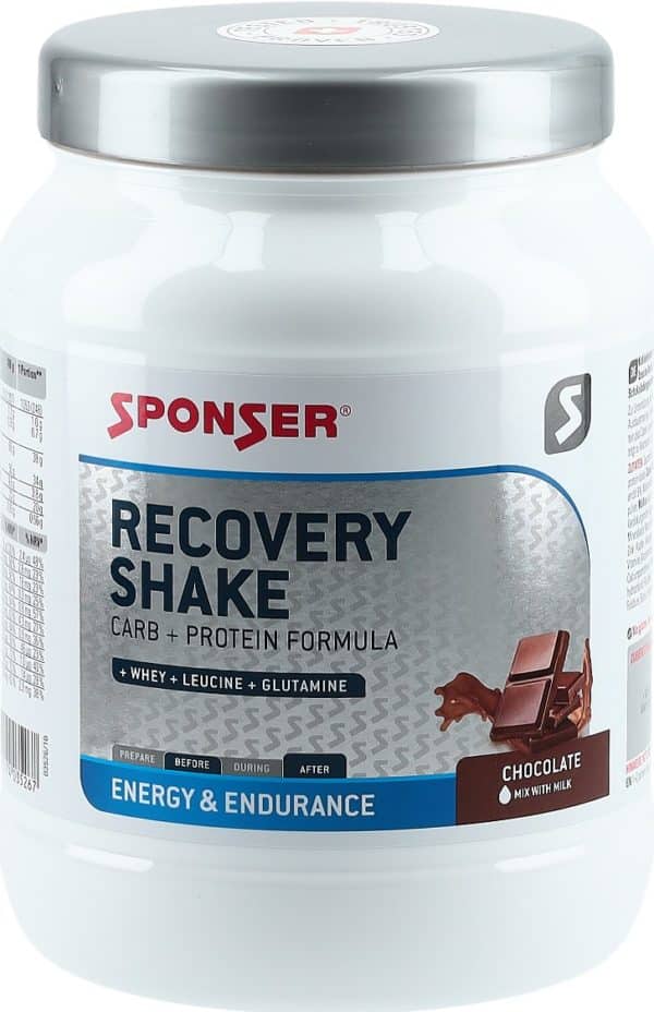 SPONSER Recovery Shake Plv Chocolate Ds 900 g