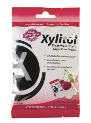 PICFRONT3D MIRADENT Xylitol Drops Cherry 60 g