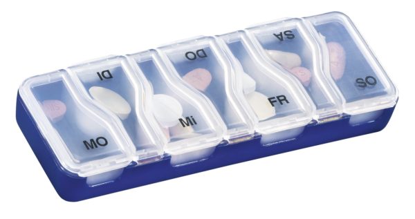 CONTENTFRONT MEDI-7 Medikamentendosierer uno 7 Tage blau