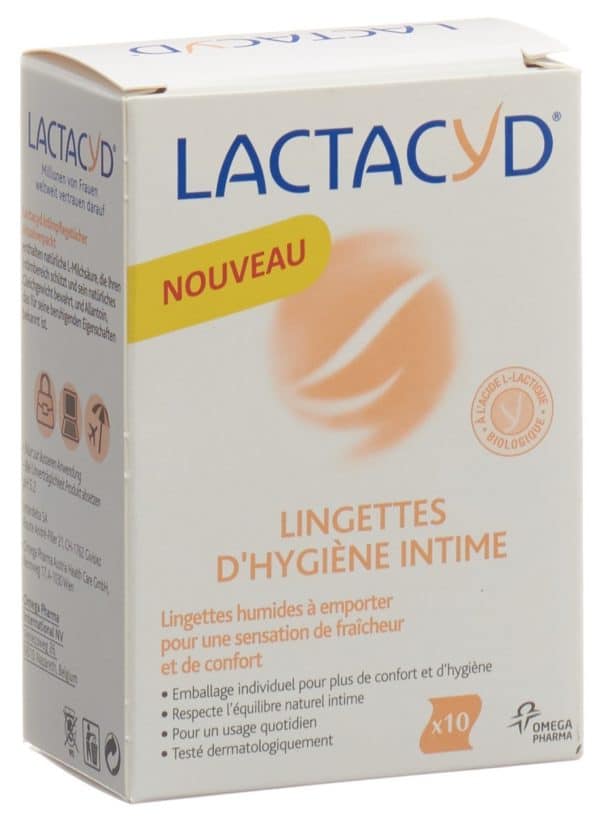PICBACK3D LACTACYD Intimpflegetücher einzeln 10 Stk