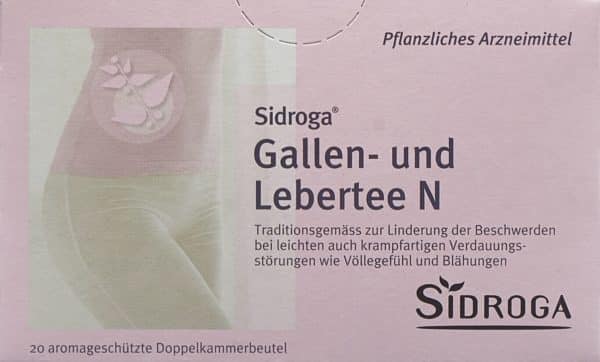 SIDROGA Gallen- und Lebertee N 20 Btl 2 g