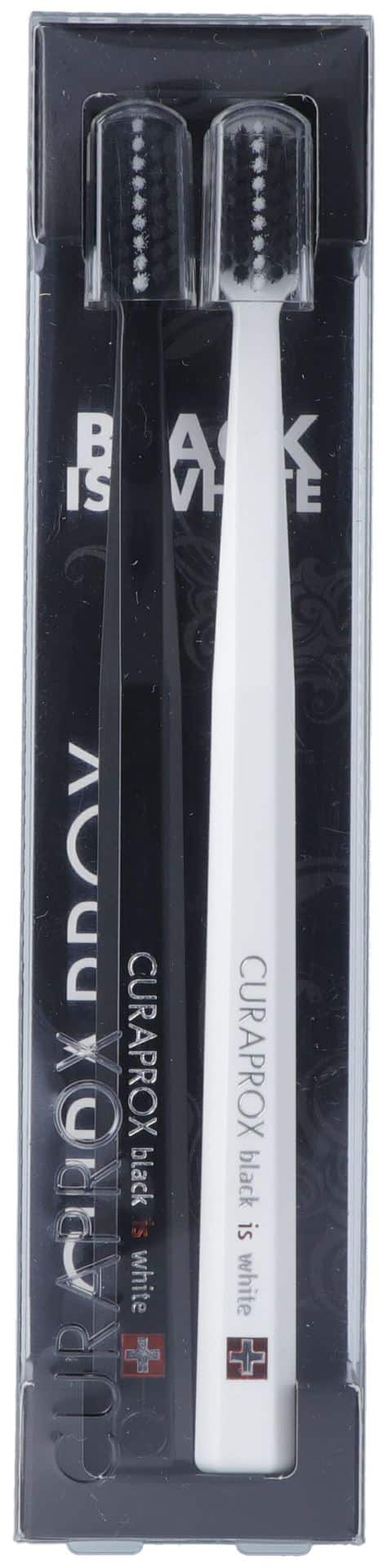 PICFRONT CURAPROX White is Black Zahnbürst weiss/schw 2 Stk