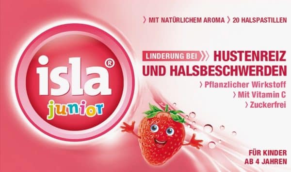 PICFRONT ISLA Junior Pastillen Erdbeere 20 Stk