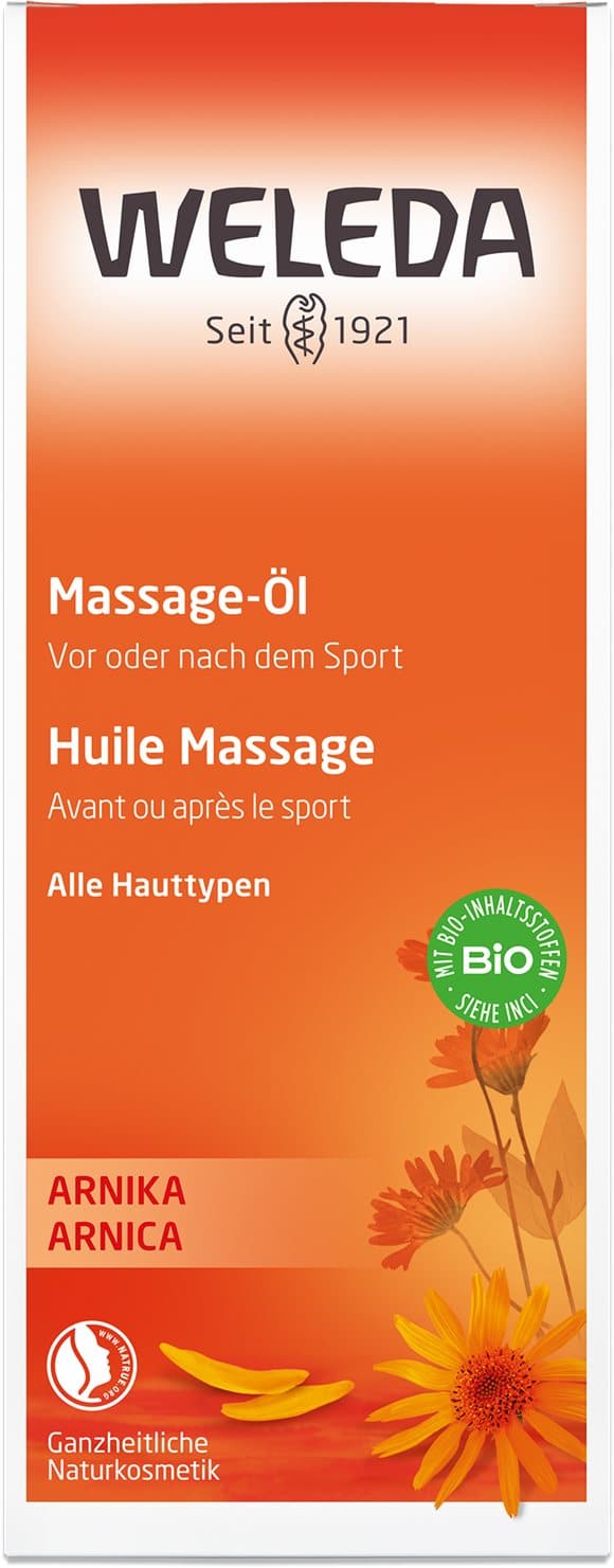 PICFRONT3D WELEDA Massage-Öl Arnika Glasfl 100 ml