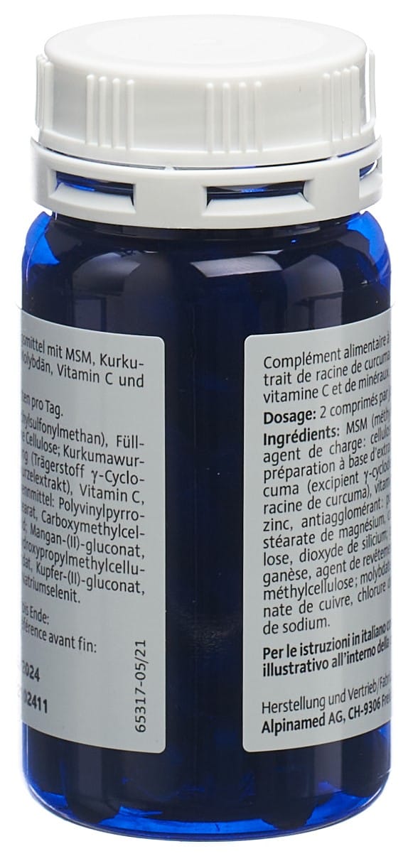 CONTENTBACK ALPINAMED MSM Curcuma Tabl Ds 90 Stk
