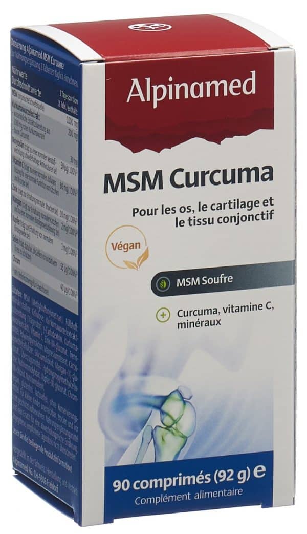 PICBACK3D ALPINAMED MSM Curcuma Tabl Ds 90 Stk