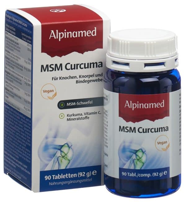 PICFRONT3DPLUS ALPINAMED MSM Curcuma Tabl Ds 90 Stk