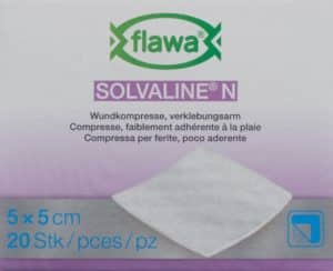 PICFRONT FLAWA Solvaline N Kompressen 5x5cm steril 20 Stk