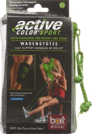 BORT ActiveColor Sport Wadenstütze XL schw/grün