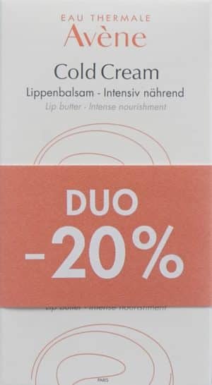 AVENE Cold Cream Duo 20% Lippenbalsam Topf
