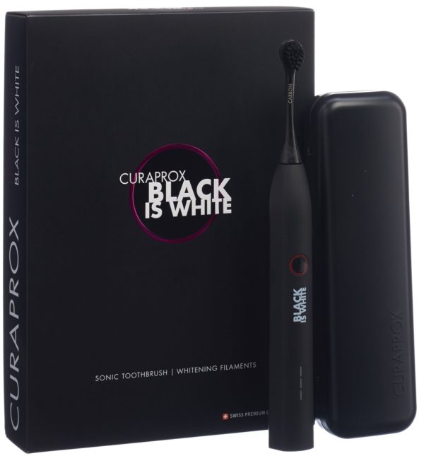 CURAPROX Hydrosonic Black is white sonic toothbru