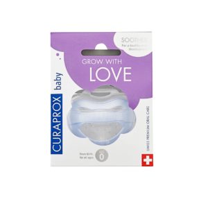 PICFRONT3D CURAPROX baby Schnuller Gr0 hellblau single