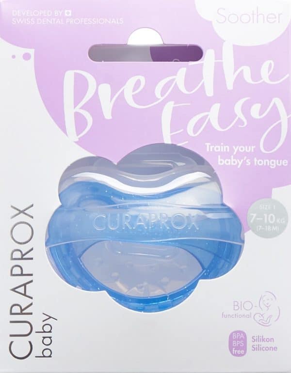 PICFRONT CURAPROX baby Schnuller Gr1 hellblau single