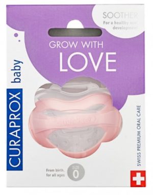 PICFRONT3D CURAPROX baby Schnuller Gr0 pink single