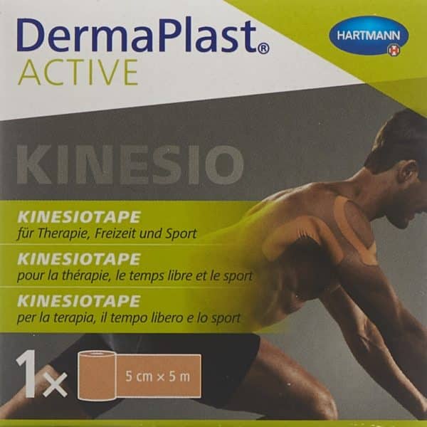 PICFRONT DERMAPLAST Active Kinesiotape 5cmx5m hautfarben