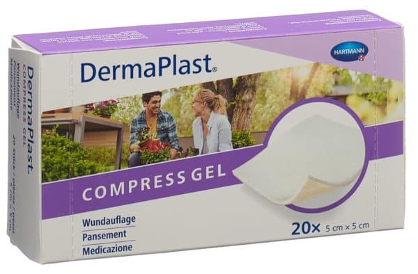 PICFRONT3D DERMAPLAST Compress Gel 5x5cm 20 Stk