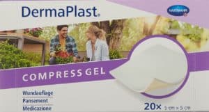 PICFRONT DERMAPLAST Compress Gel 5x5cm 20 Stk