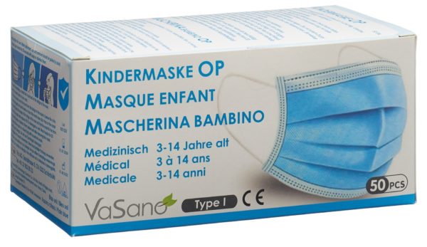PICFRONT3D VASANO OP Maske Kind 3-14 J Typ I D/F/I 50 Stk