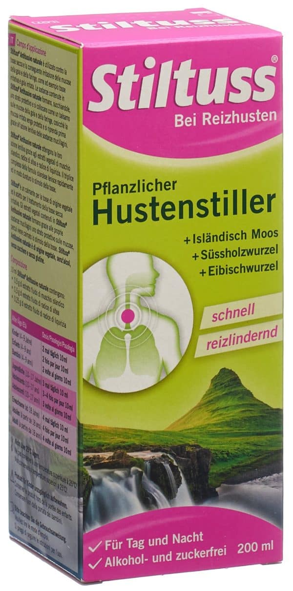 STILTUSS Pflanzlicher Hustenstiller Sirup 200 ml