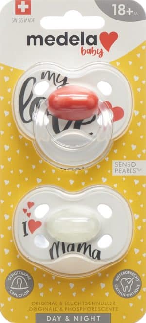 PICFRONT MEDELA Baby Nuggi Day&Night 18+ Sig Love 2 Stk