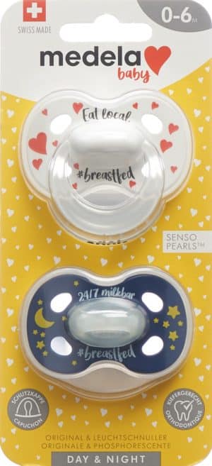 PICFRONT MEDELA Baby Nuggi Day&Night 0-6 breastfed 2 Stk