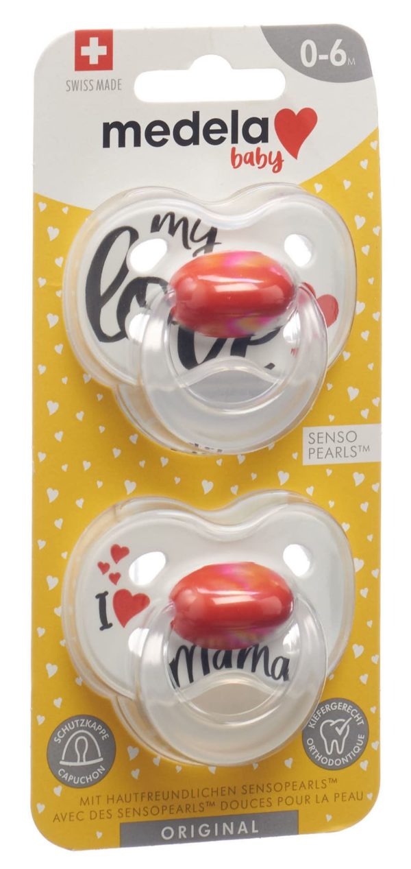 MEDELA Baby Nuggi Original 0-6  Sig Love 2 Stk