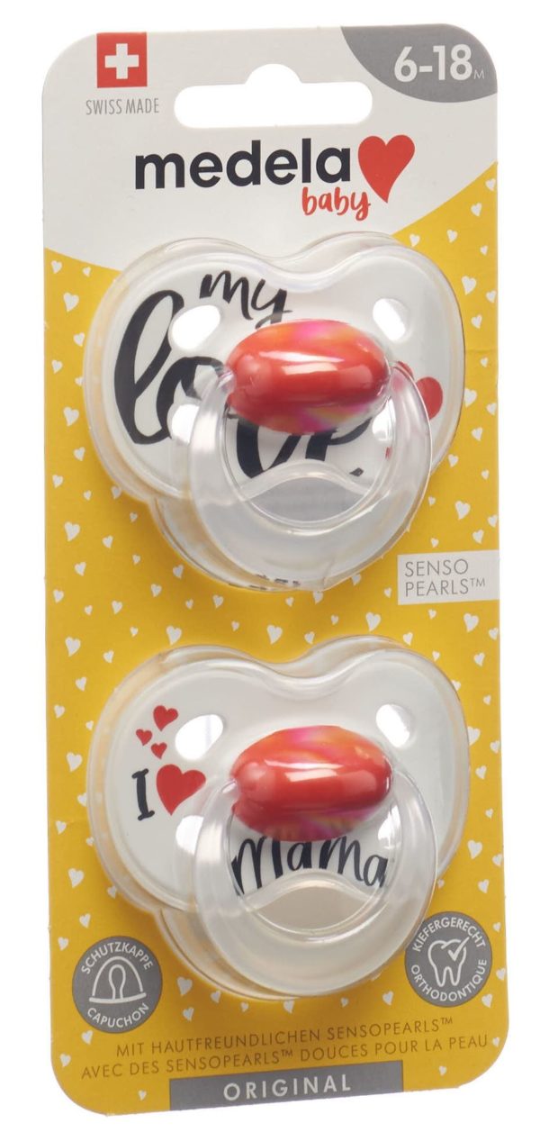 PICFRONT3D MEDELA Baby Nuggi Original 6-18 Sig Love 2 Stk