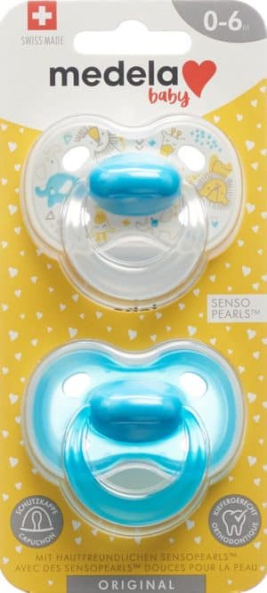 PICFRONT MEDELA Baby Nuggi Original 0-6 Blau 2 Stk