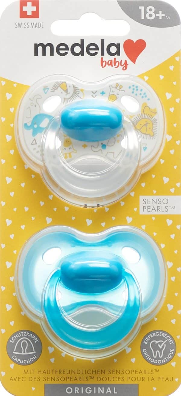 PICFRONT MEDELA Baby Nuggi Original 18+ Blau 2 Stk