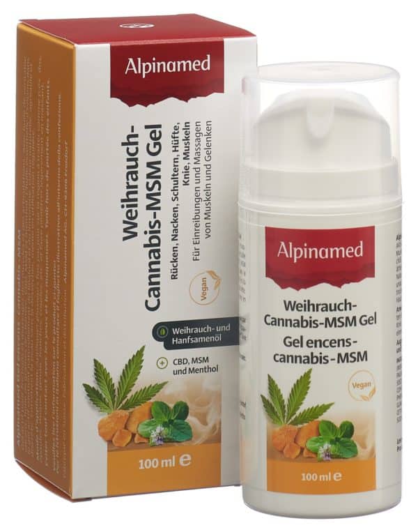 PICFRONT3DPLUS ALPINAMED Weihrauch Cannabis MSM Gel Disp 100 ml