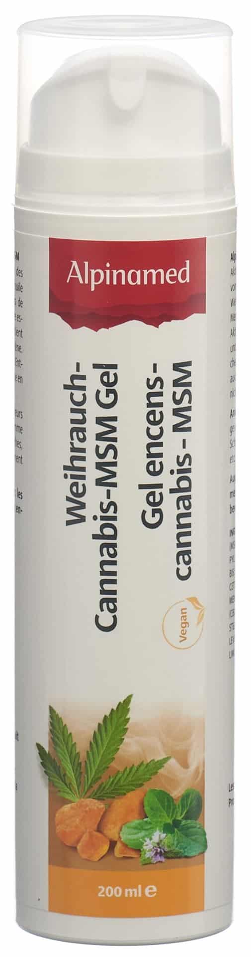 CONTENTFRONT ALPINAMED Weihrauch Cannabis MSM Gel Disp 200 ml