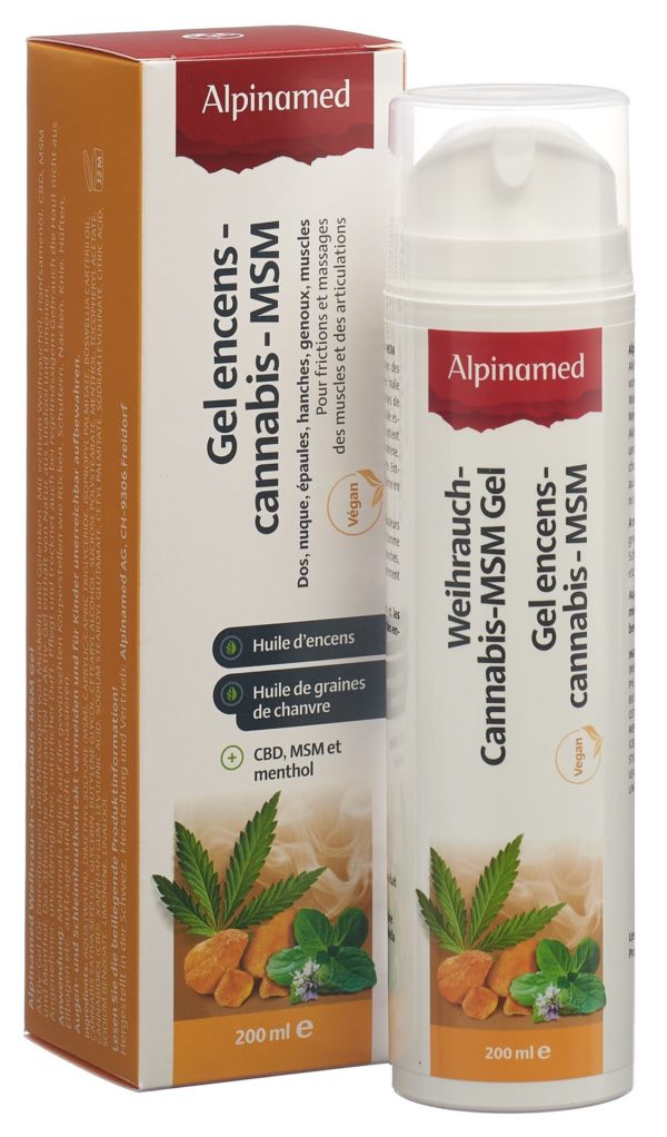PICBACK3DPLUS ALPINAMED Weihrauch Cannabis MSM Gel Disp 200 ml