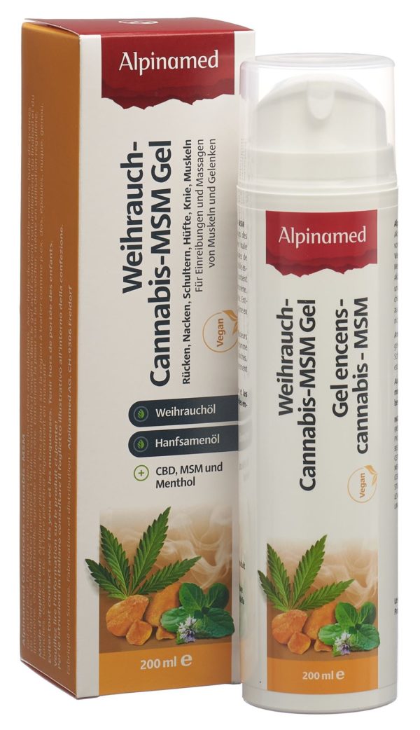 PICFRONT3DPLUS ALPINAMED Weihrauch Cannabis MSM Gel Disp 200 ml